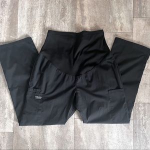 Black Cherokee Workwear Maternity Scrub Pants